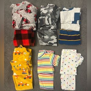 6 pairs of boys 5t pajamas
